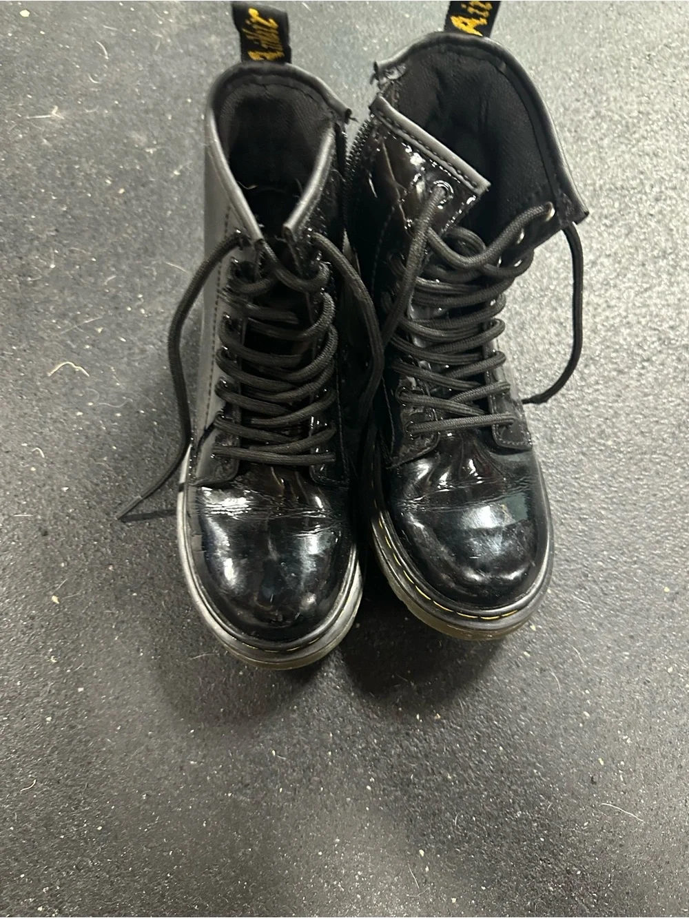 Dr. Martens. Lace-Up Combat Boots with Zip